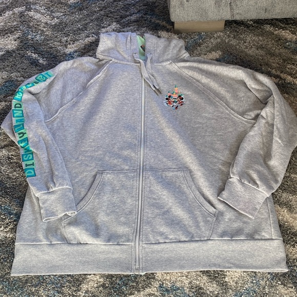 Disney Tops - Disney Parks Disneyland Resort Play In The Parks Zip Up Sweater